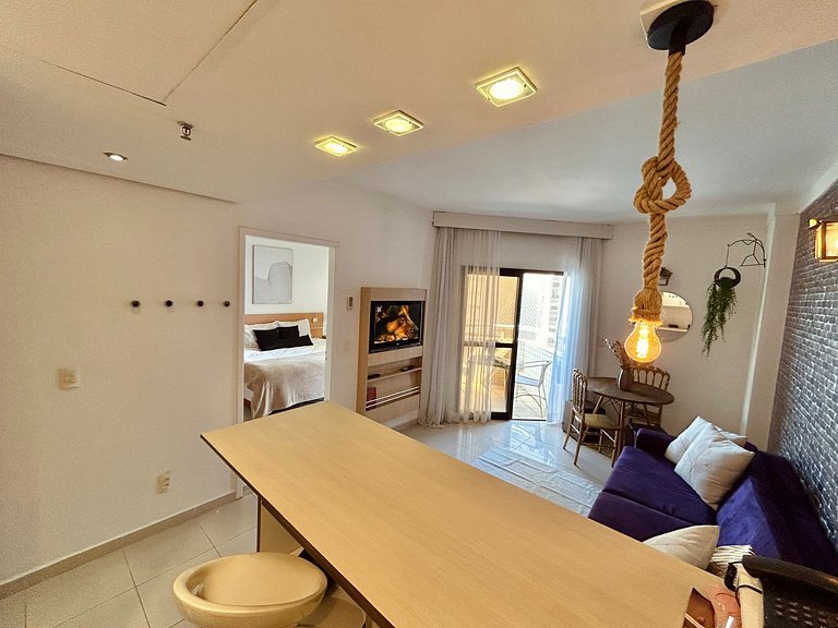 SHB - Apê Retrô | Aconchegante | Beira-Mar