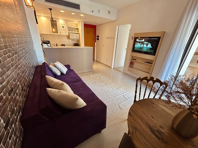 SHB - Apê Retrô | Aconchegante | Beira-Mar