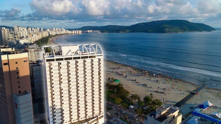 SHB - Melhor prédio de Santos! Vista para o mar!