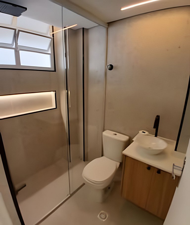 SHB • 2 min Praia | Comércios | Segurança