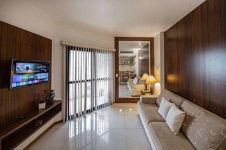 SHB - Elegante apto com vista mar no Gonzaga