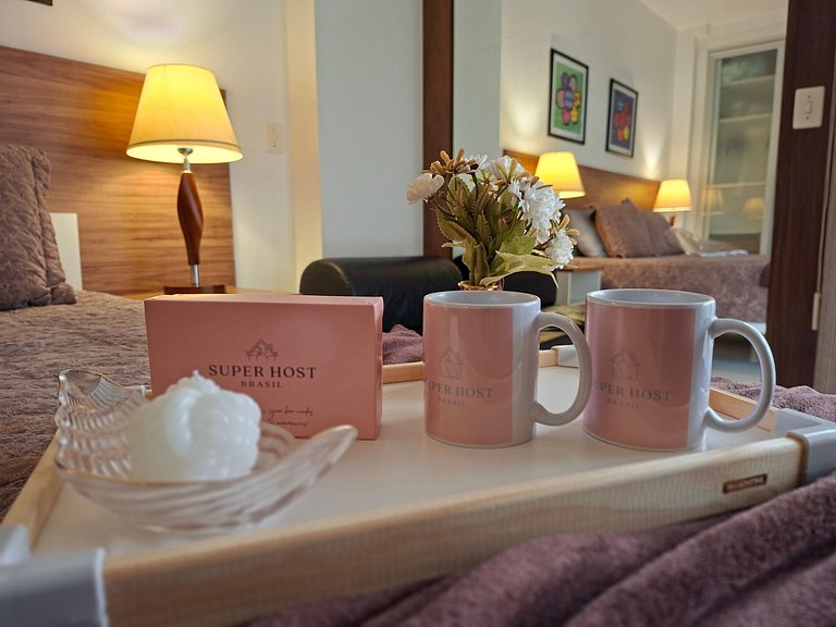 SHB - Elegante apto com vista mar no Gonzaga