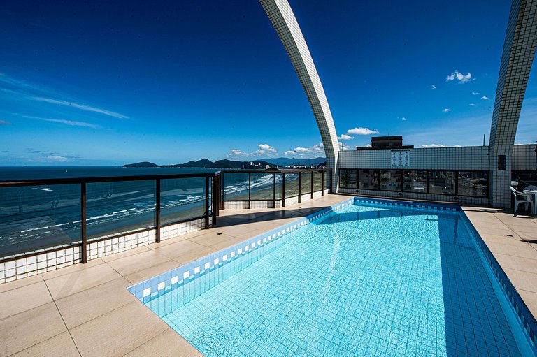 SHB - Magnífica vista ao mar no Gonzaga em Santos
