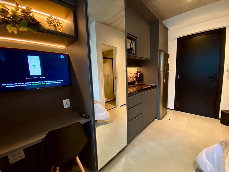 SHB - Studio incrível a 3 min da Paulista