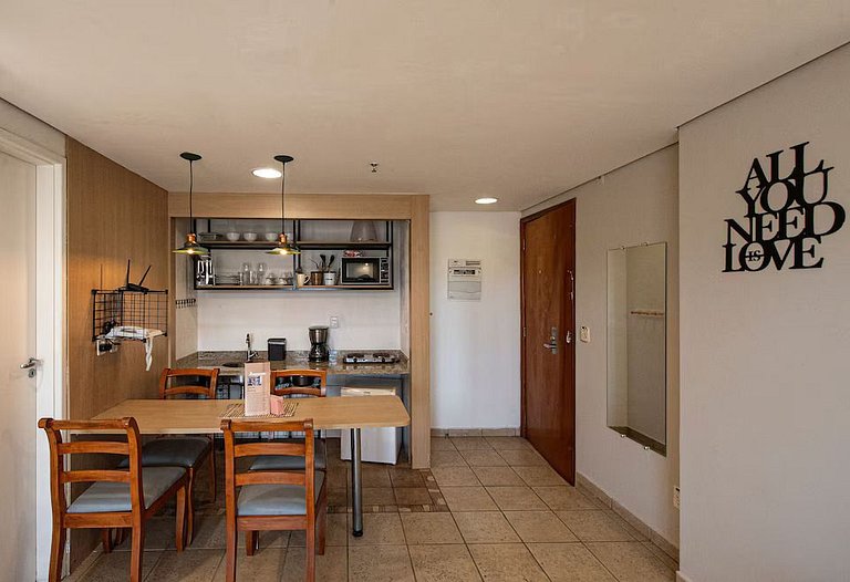 SHB - Frente mar | Flat adaptado | Piscina