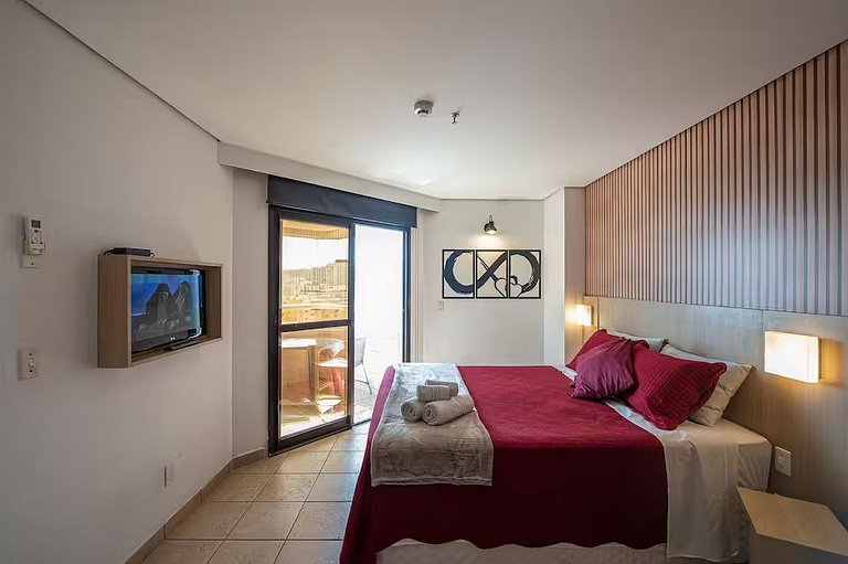 SHB - Frente mar | Flat adaptado | Piscina