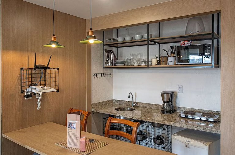 SHB - Frente mar | Flat adaptado | Piscina