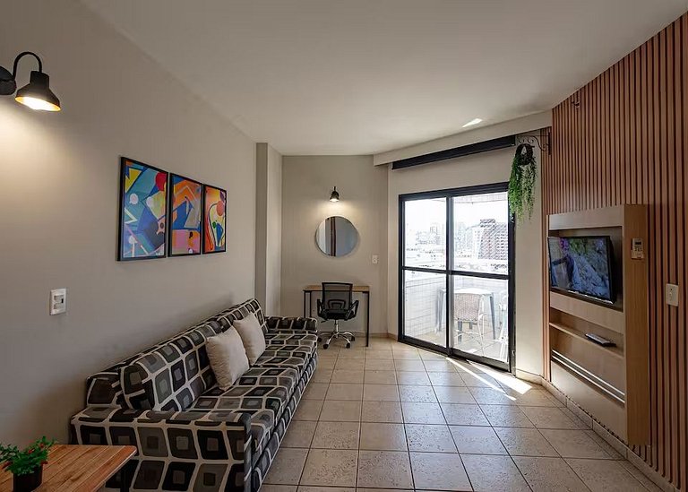 SHB - Frente mar | Flat adaptado | Piscina