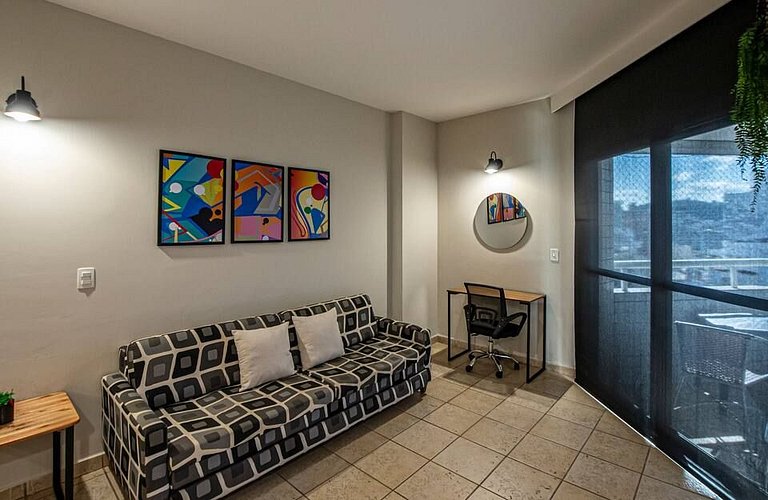 SHB - Frente mar | Flat adaptado | Piscina