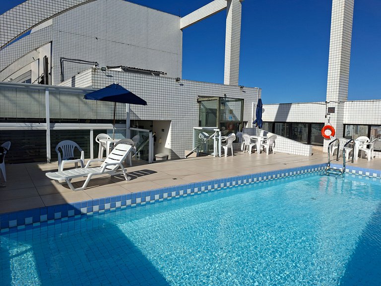 SHB - Beachfront: Varanda, Piscina e Por do Sol