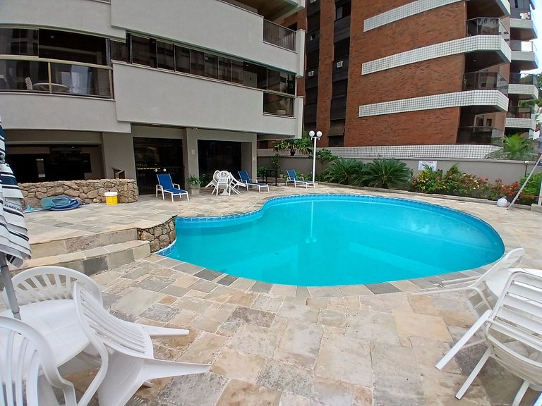 SHB • Churrasco | Piscina | 1 Quadra da Praia