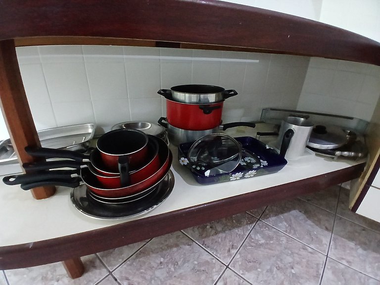 SHB • Churrasco | Piscina | 1 Quadra da Praia