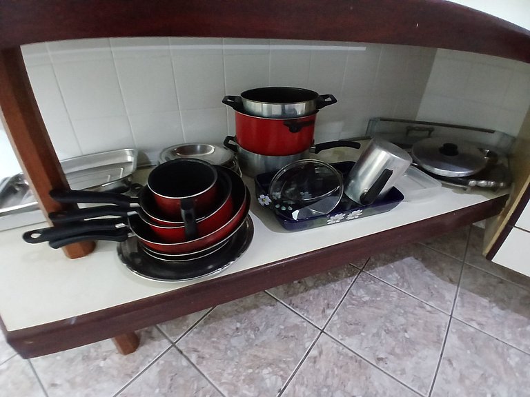 SHB • Churrasco | Piscina | 1 Quadra da Praia