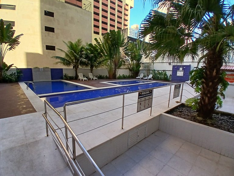 SHB • Lazer Completo | 2min Praia | Pitangueiras