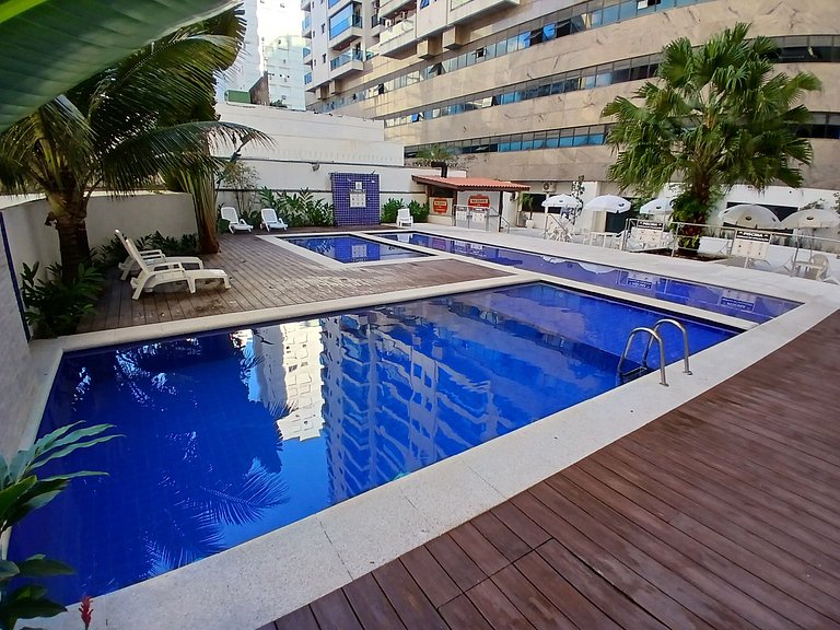 SHB • Lazer Completo | 2min Praia | Pitangueiras