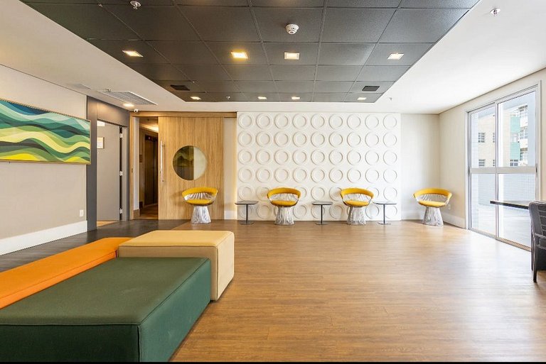 SHB • 200m Praia | Studio Moderno | Gonzaga