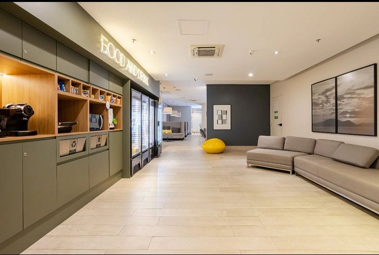 SHB • 200m Praia | Studio Moderno | Gonzaga