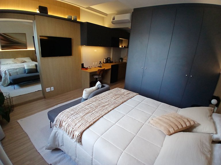 SHB • 200m Praia | Studio Moderno | Gonzaga