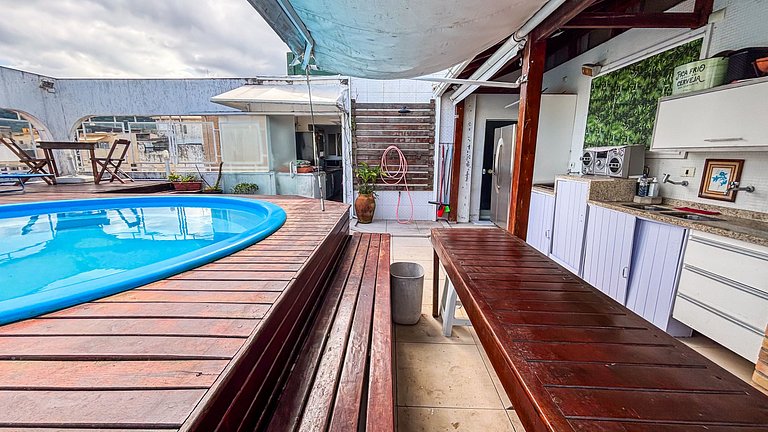 SHB • Cobertura | Piscina Privativa | Churrasco