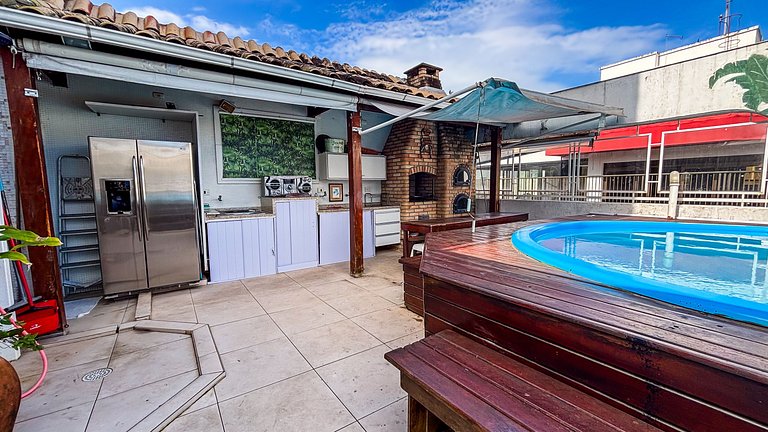 SHB • Cobertura | Piscina Privativa | Churrasco