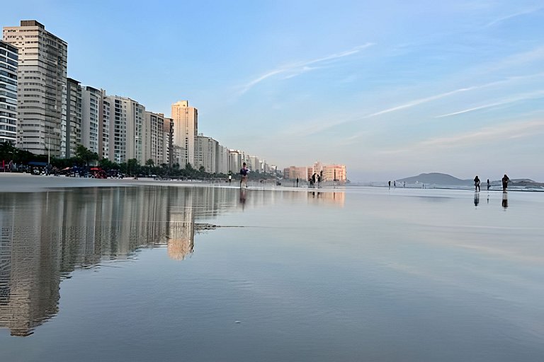 Pé na areia, serv. praia, vista mar - Pitangueiras