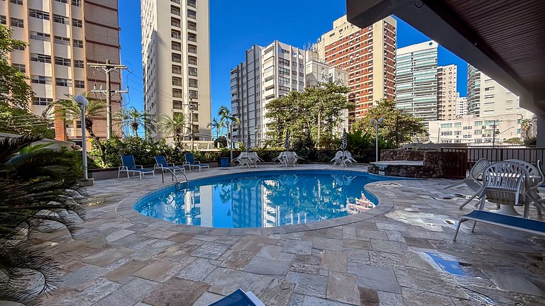 SHB • Churrasco | Piscina | 1 Quadra da Praia