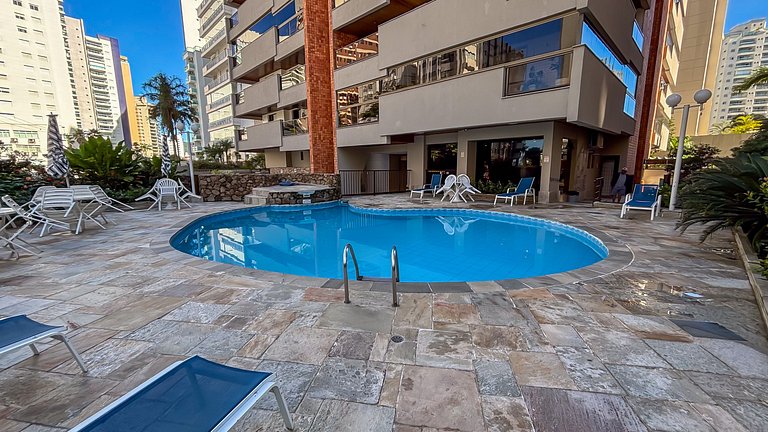 SHB • Churrasco | Piscina | 1 Quadra da Praia