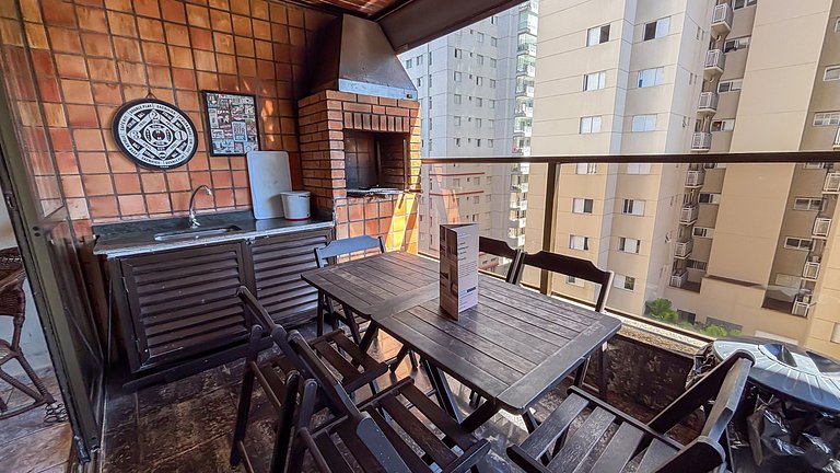 SHB • Churrasco | Piscina | 1 Quadra da Praia