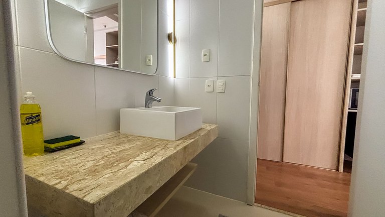 SHB • 2 min Praia | Piscina | Academia