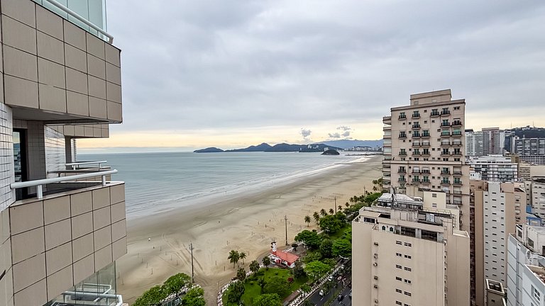 SHB - Magnífica vista ao mar no Gonzaga em Santos