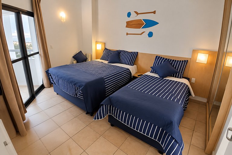 SHB - Pé na Areia, Piscina, Vista Incrível